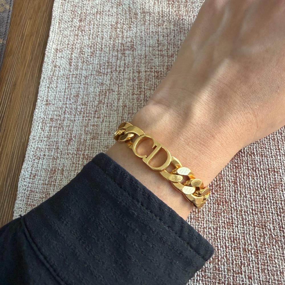 Dior Gold Chain Bracelet